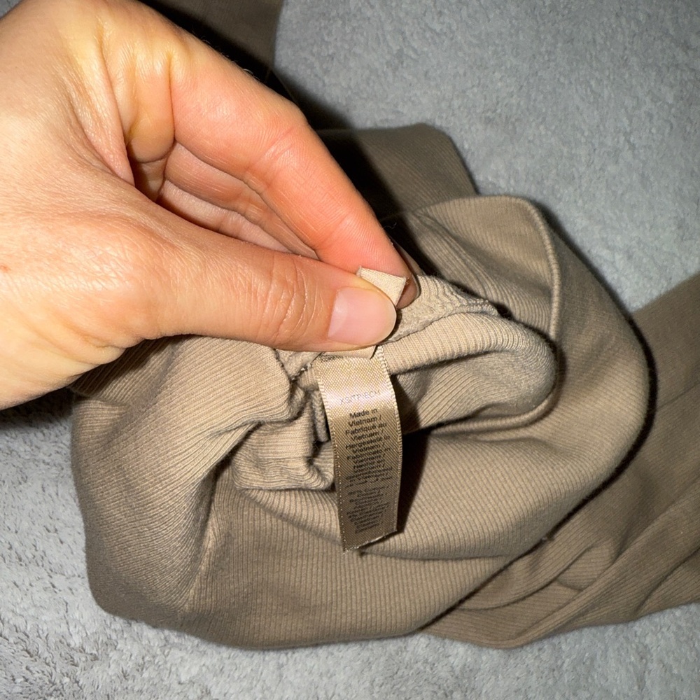 SKIMS cotton rib foldover straight leg pant - Picture 3 of 3